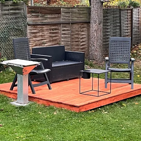 Tiny House Annemone Bei Carogruen In Erfurt-gemuetlich-sonnig-kueche-bad-garten-parken-pool-sauna-klimaanlage-wlan