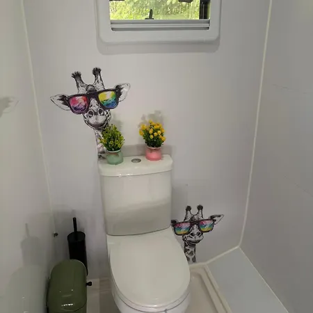 Holiday home Tiny House Annemone Bei Carogruen In Erfurt-gemuetlich-sonnig-kueche-bad-garten-parken-pool-sauna-klimaanlage-wlan